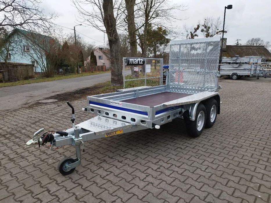 Wiola Przyczepa do przewozu sprzętu budowlanego Wiola B2630 292x142cm pod koparke dostawa pod dom  Centrum Przyczep MOTOMUS Częstochowa