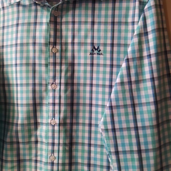 Koszula Krata Bawełna Jean Paul Vetement De Qualite France