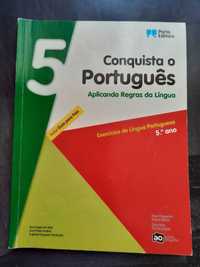 Livro de apoio ao estudo:" Conquista o Português",5°Ano, Nunca escrito
