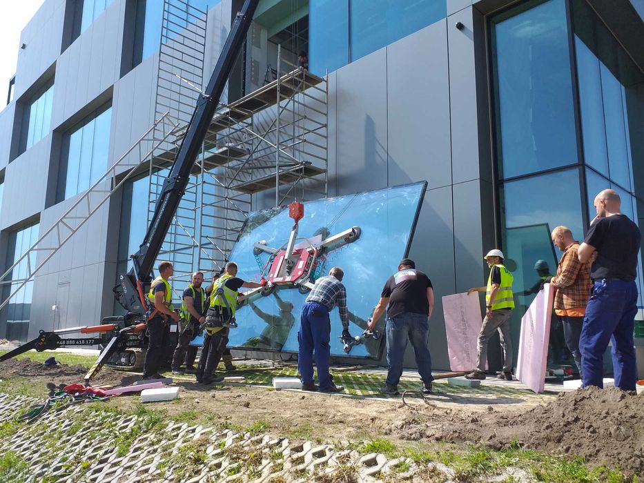 Mini Żuraw, BG LIFT M250, Dźwig, Pająk, Montaż - wynajem z operatorem.