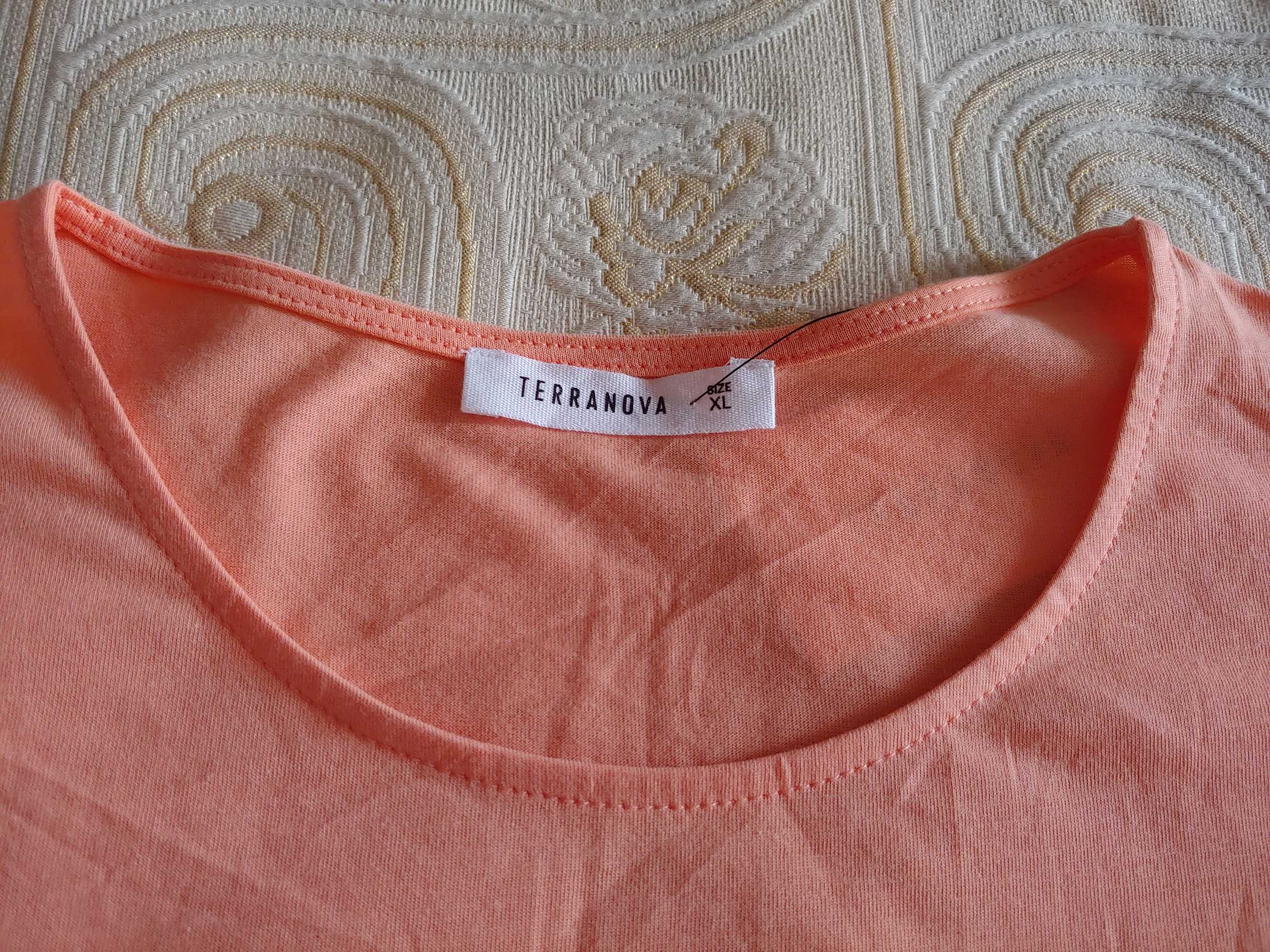 НОВАЯ футболка-блузка ХL 50 размер (100% хлопок, Terranova, Баншладеш)