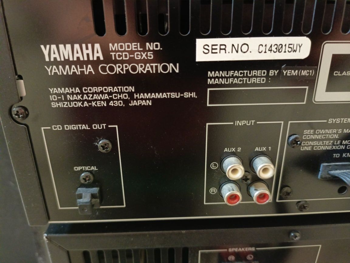 Wieża MIDI YAMAHA TCD-GX5, kolumny, pilot