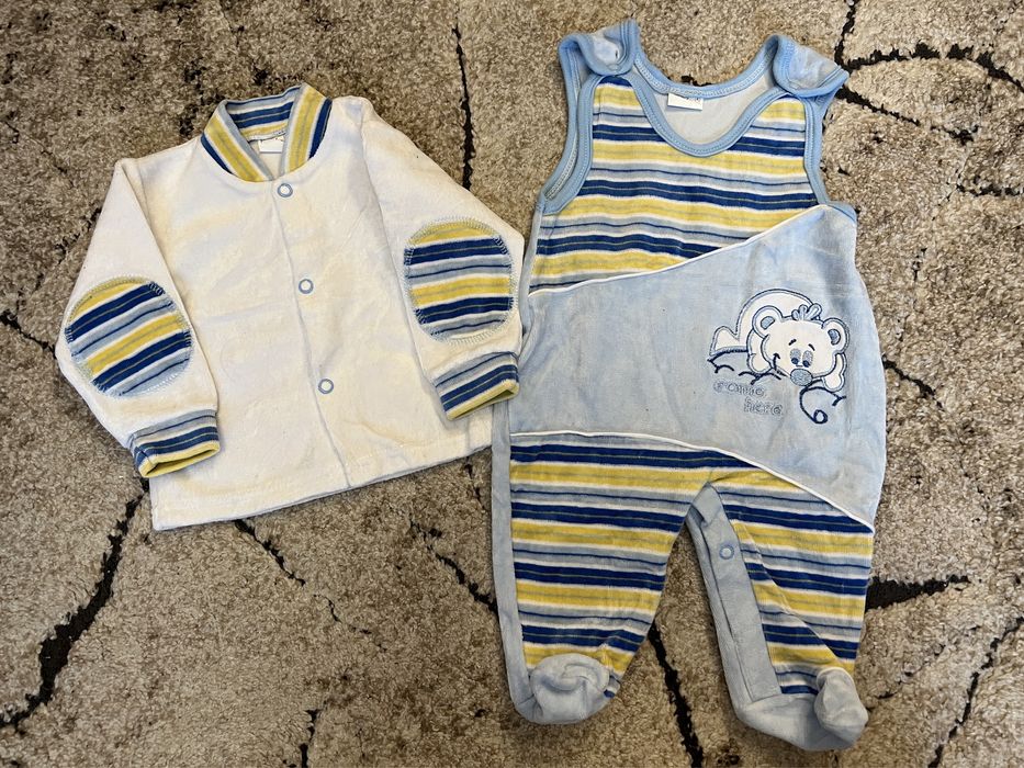 Zestaw śpiochy + koszulka z długim rękawem roz. 62