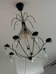 IKEA lampa sufitowa żyrandol 7 ramion KRISTALLER