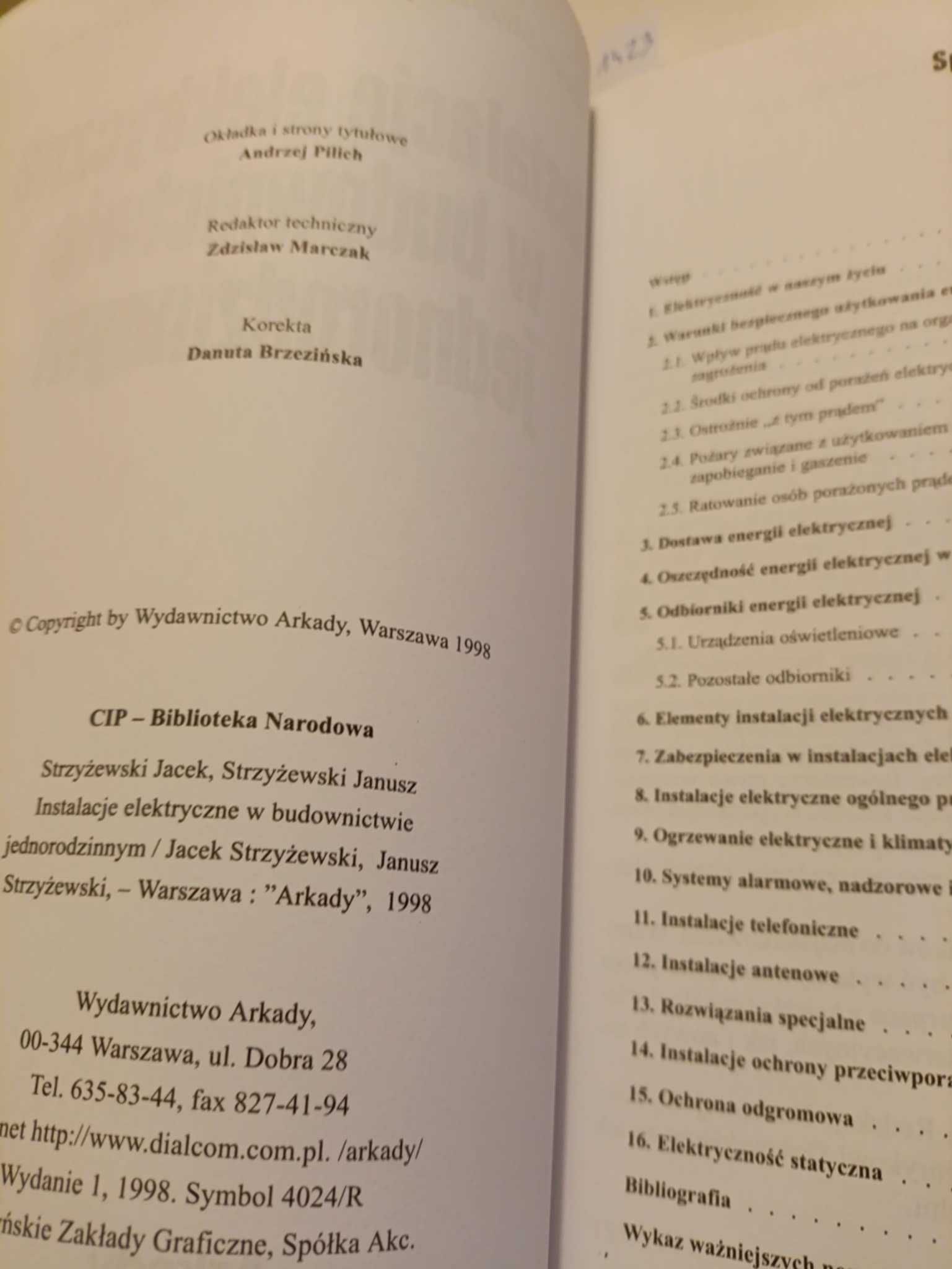 Instalacje elektryczne w budownictwie jednorodzinnym Jacek Strzyżewski