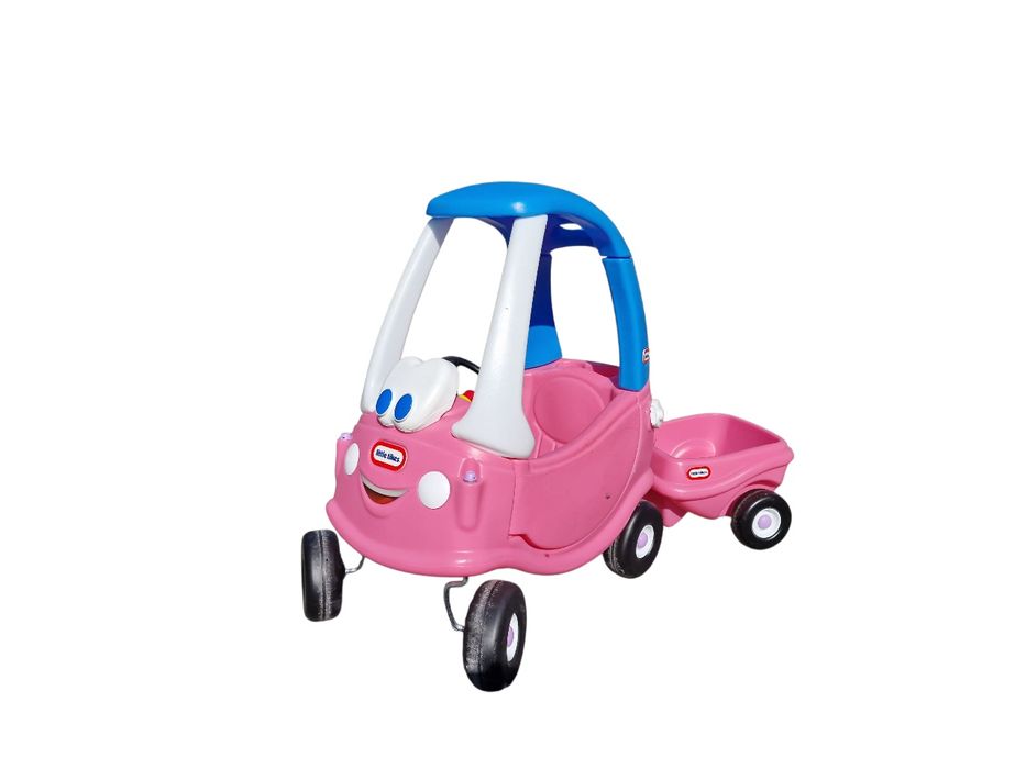 Jeździk samochodzik z przyczepką  little tikes cozy coupe