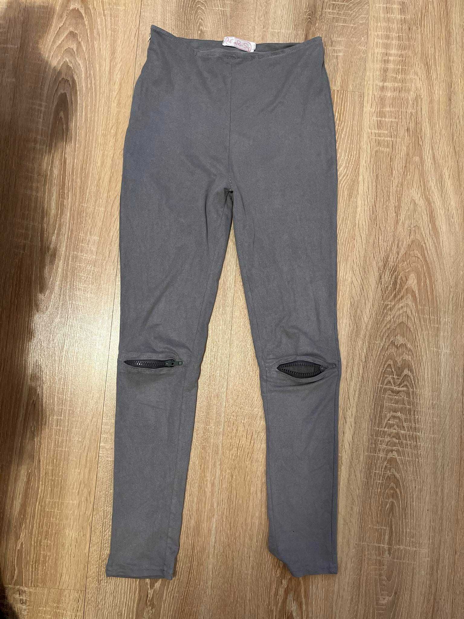 Legginsy z zamkiem na kolanach