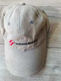 Nowa czapka z daszkiem Weidemann szara ma przebarwienia