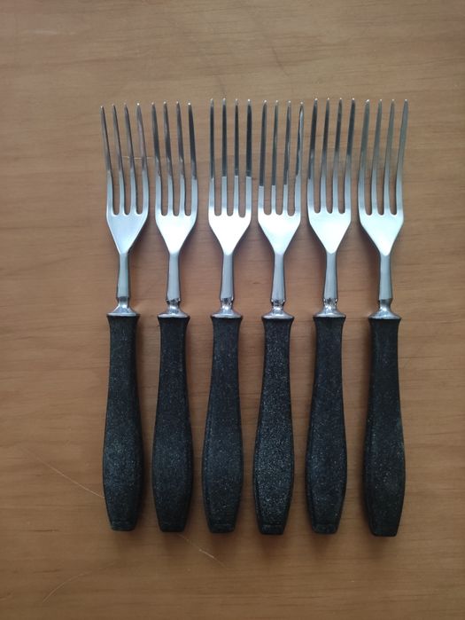 Sztućce Gerlach bakelit zestaw 12 szt. PRL