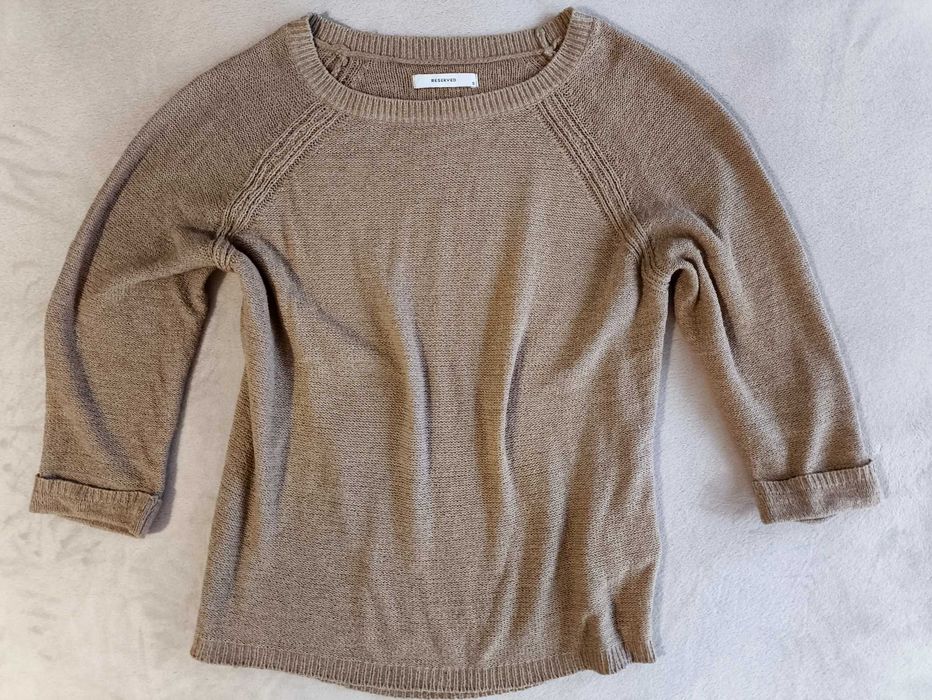 r. S brązowy sweter Reserved