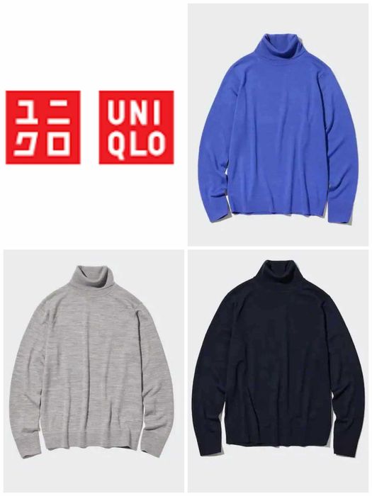 Джемпер светр Uniqlo вовна мериноса S,M,L різні моделі