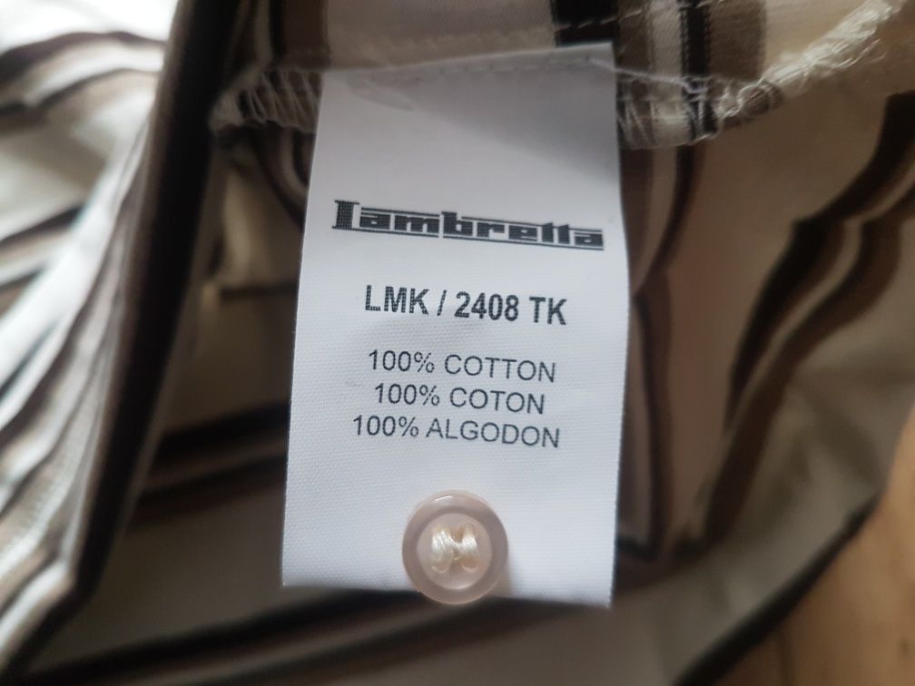 Lambretta koszulka polo bluzka męska t shirt S paski Nowa