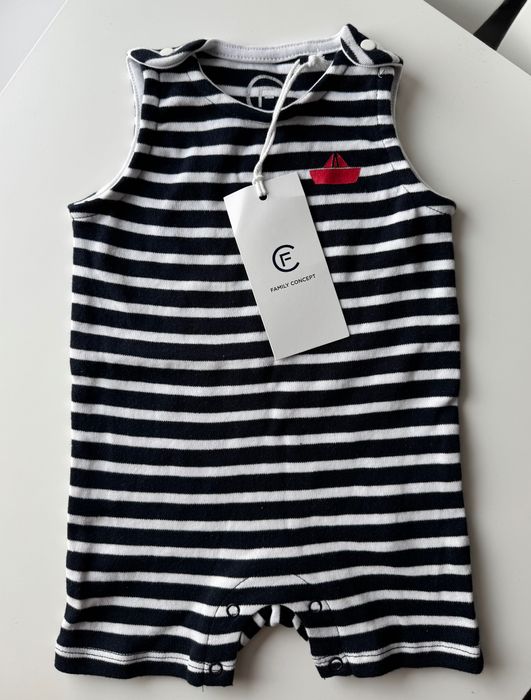 Ramper bawełniany w paseczki