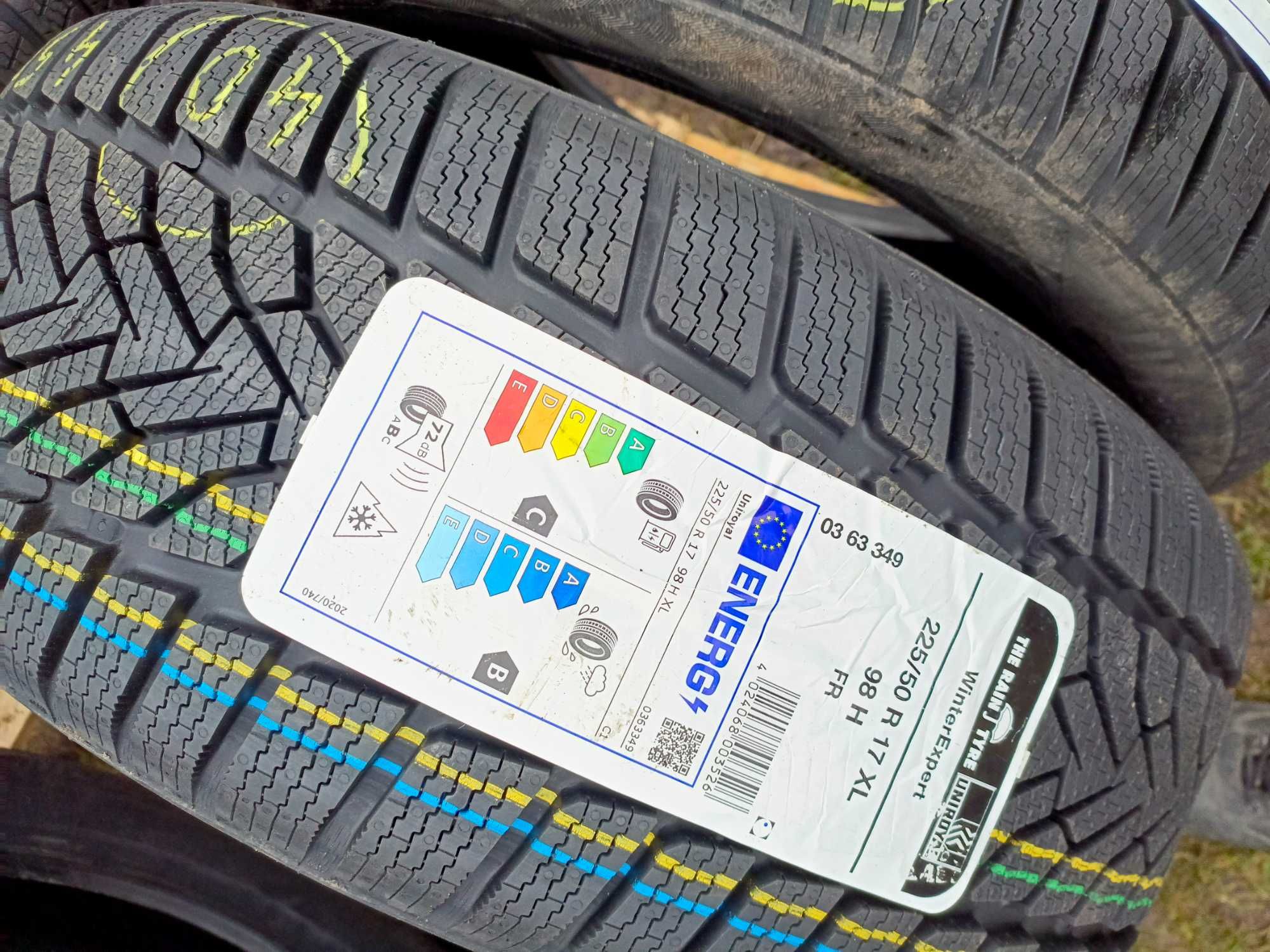 Nowe opony zimowe 225/50/17 Uniroyal 2024r 2 sztuki