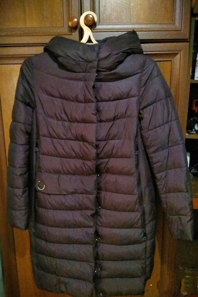 Пуховик, куртка зимняя, пальто-одеяло, зима, женский, фирменный, р.50