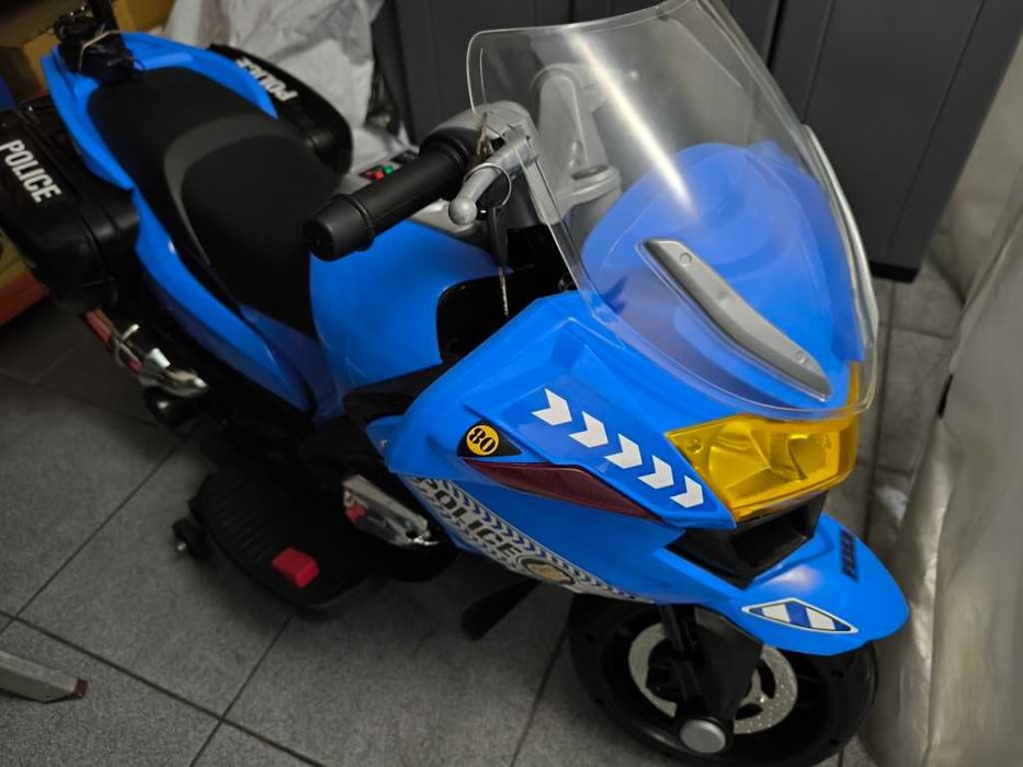 Moto elétrica de Polícia - brinquedo criança - carro elétrico criança