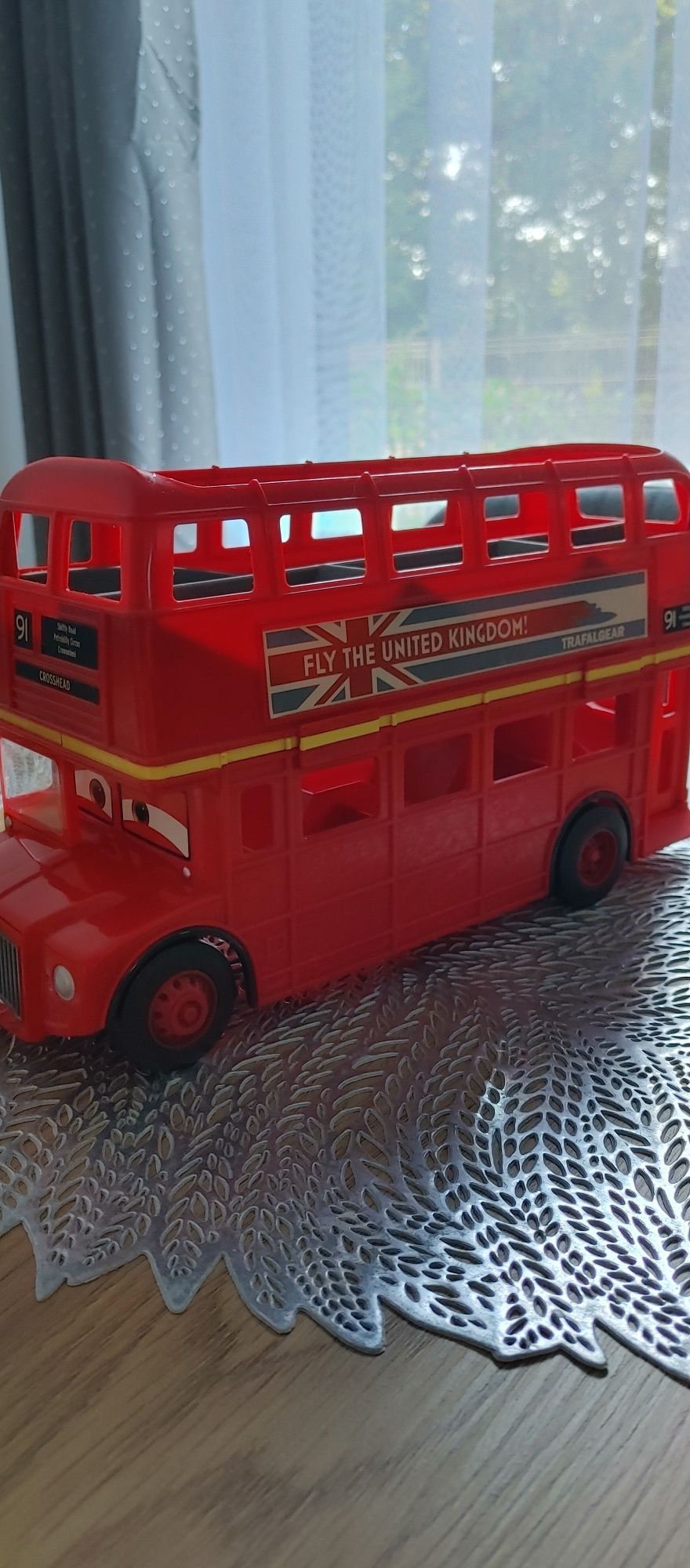 Mattel Auta 2 Piętrowy Autobus do Przechowywania V3616