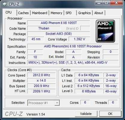 Процессор 6 ЯДЕР !!  AMD Phenom 1055T, 2800-3300 MHz , sAM3/ 125W!