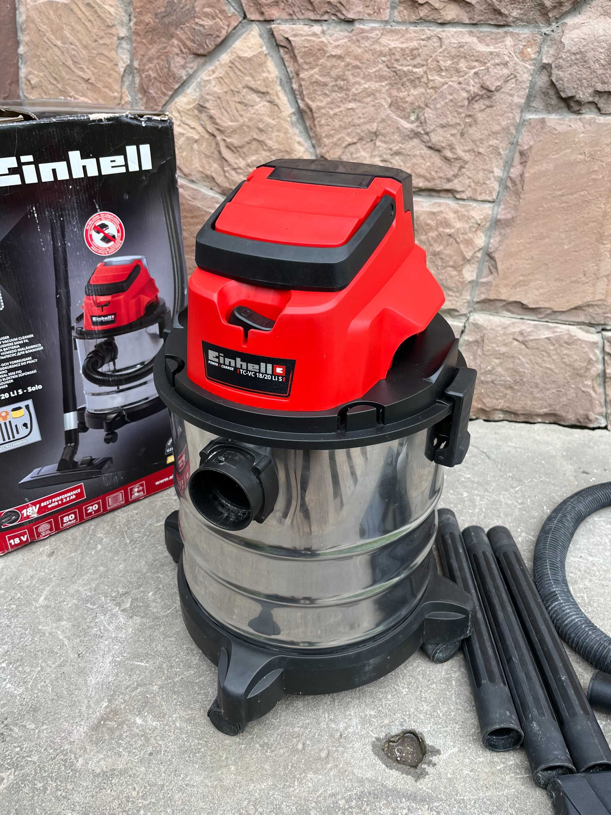 Пилесос аккумуляторний Einhell TC-VC18/20 Li S-без аку і зарядки