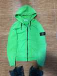 Stone Island Green Zip-Hoodie