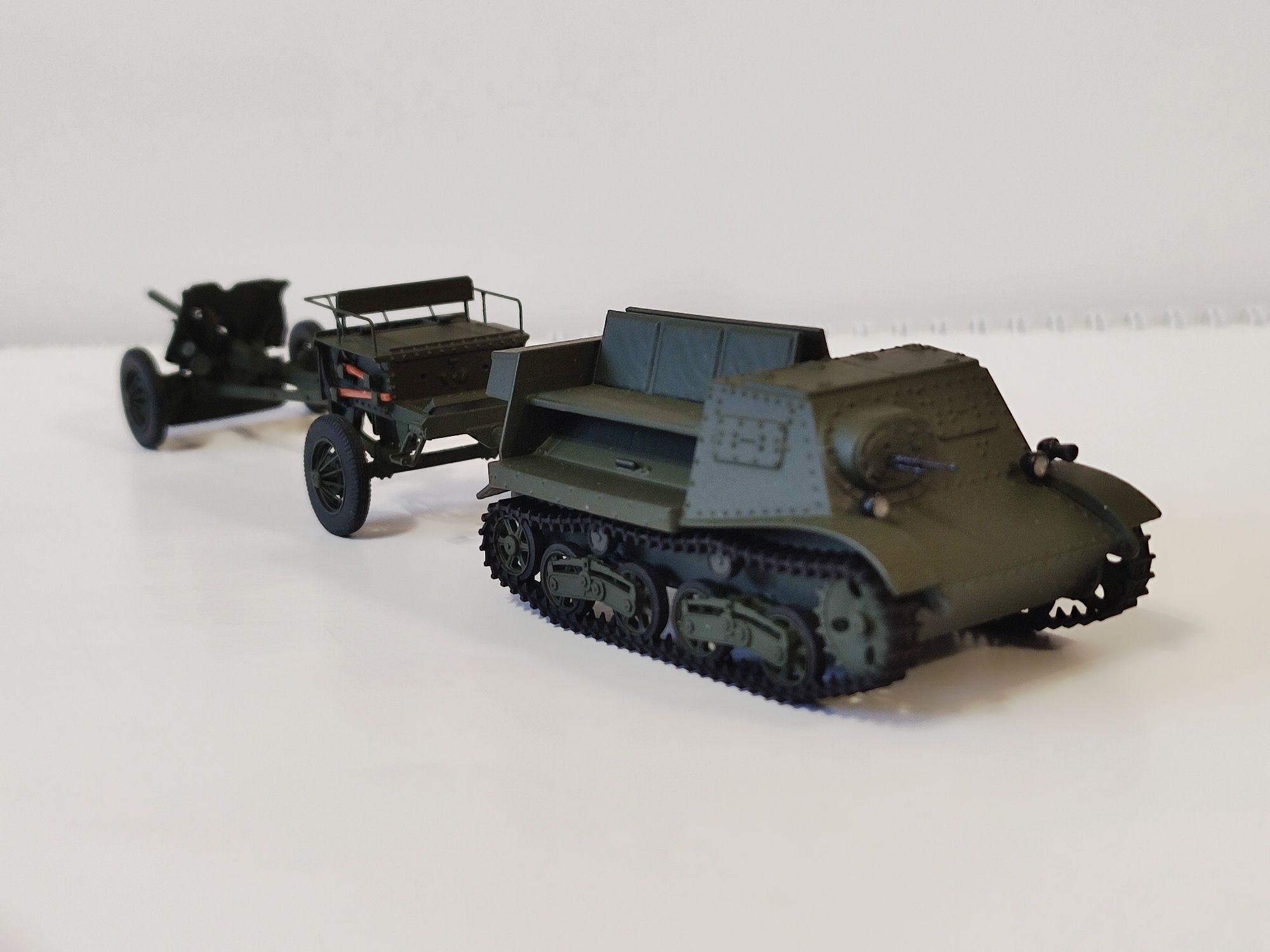 Т-20"Комсомолець" + арт/передок 52-Р + гармата 53К. 1939рік. 1:43