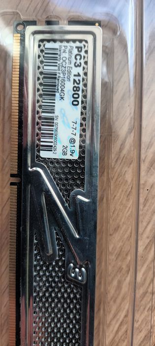 Memórias ddr3 OCZ  4 gb (2×2gb) high performance dual channel kit