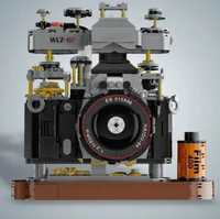 Детский конструктор фотоаппарат ретро камера 1030 шт блоки лего