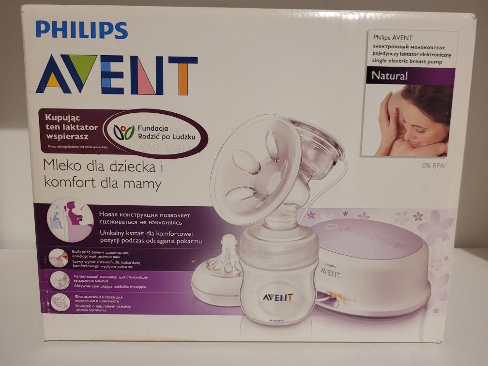 Laktator elektryczny Philips Avent z podgrzewaczem