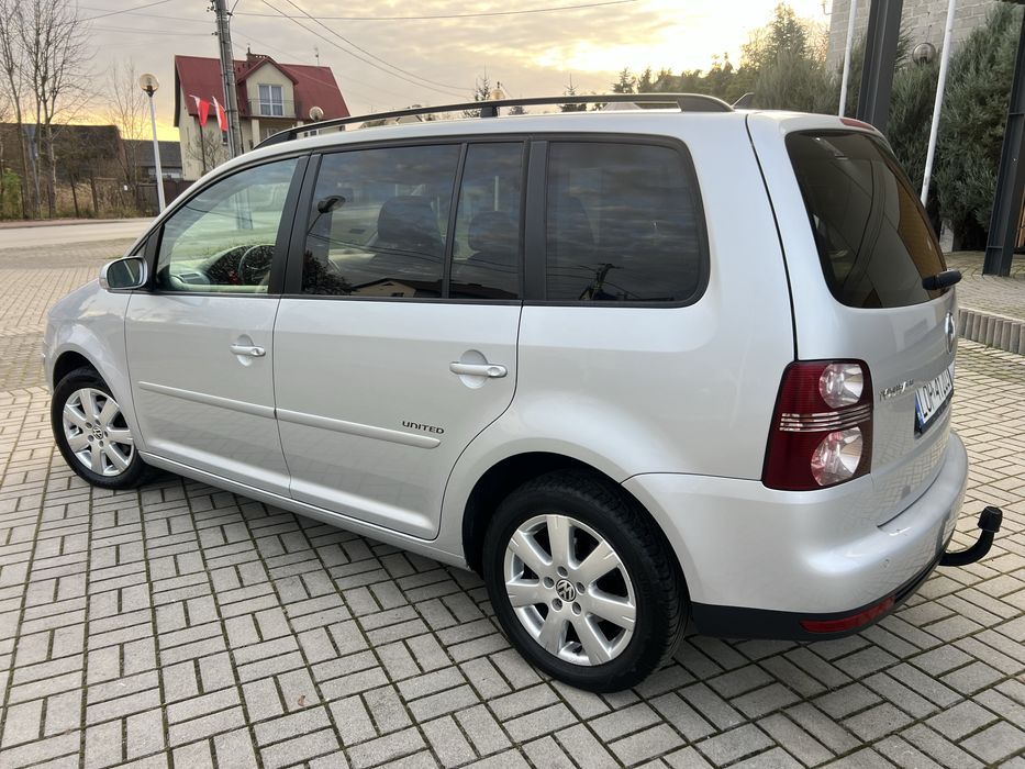 VM Touran 1.9 TDI 105KM United 7 Miejsc Klima Tempomat 6 Biegów Manual