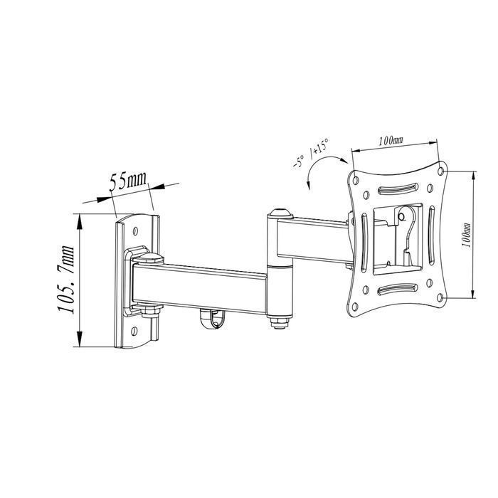 Uchwyt do telewizora 10-27'' 15kg ścienny regulowany wieszak AR-82