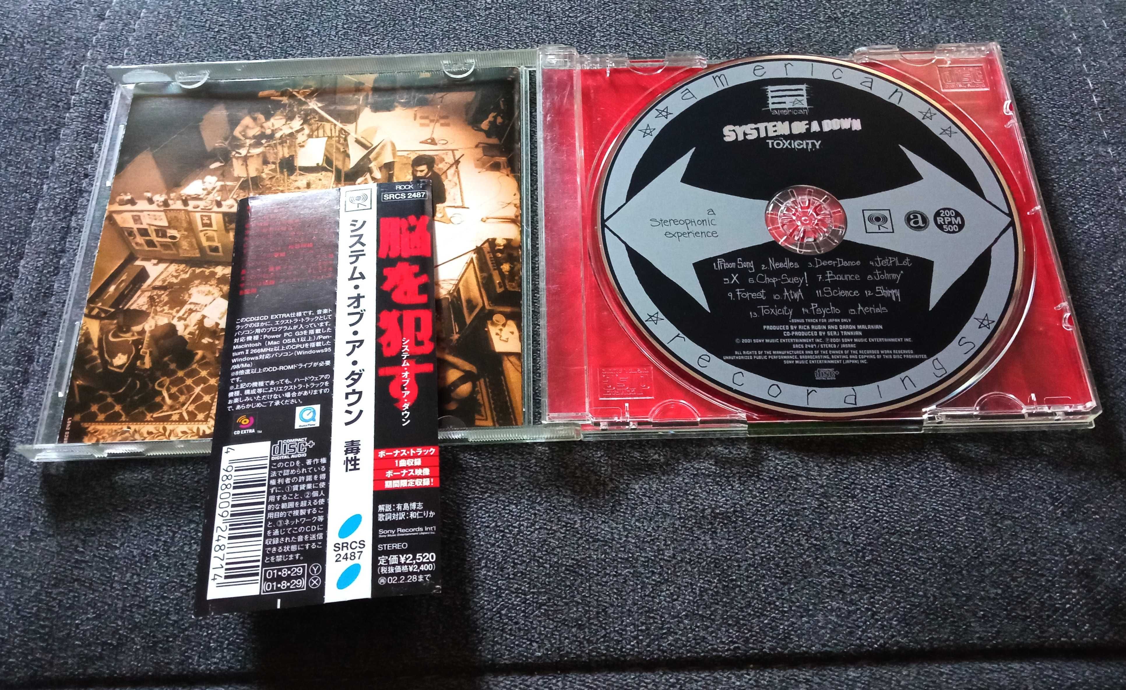 System Of A Down Toxicity CD Japan Obi