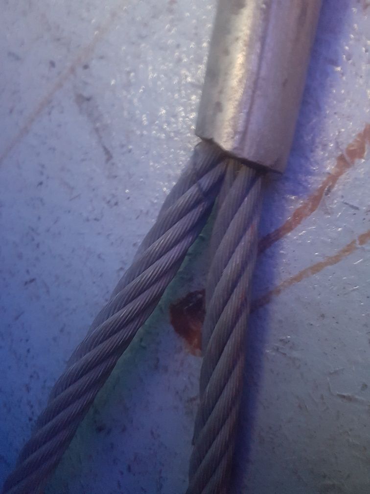 Zawiesie stalowe 1 m zawiesie linowe lina stalowa 100 cm