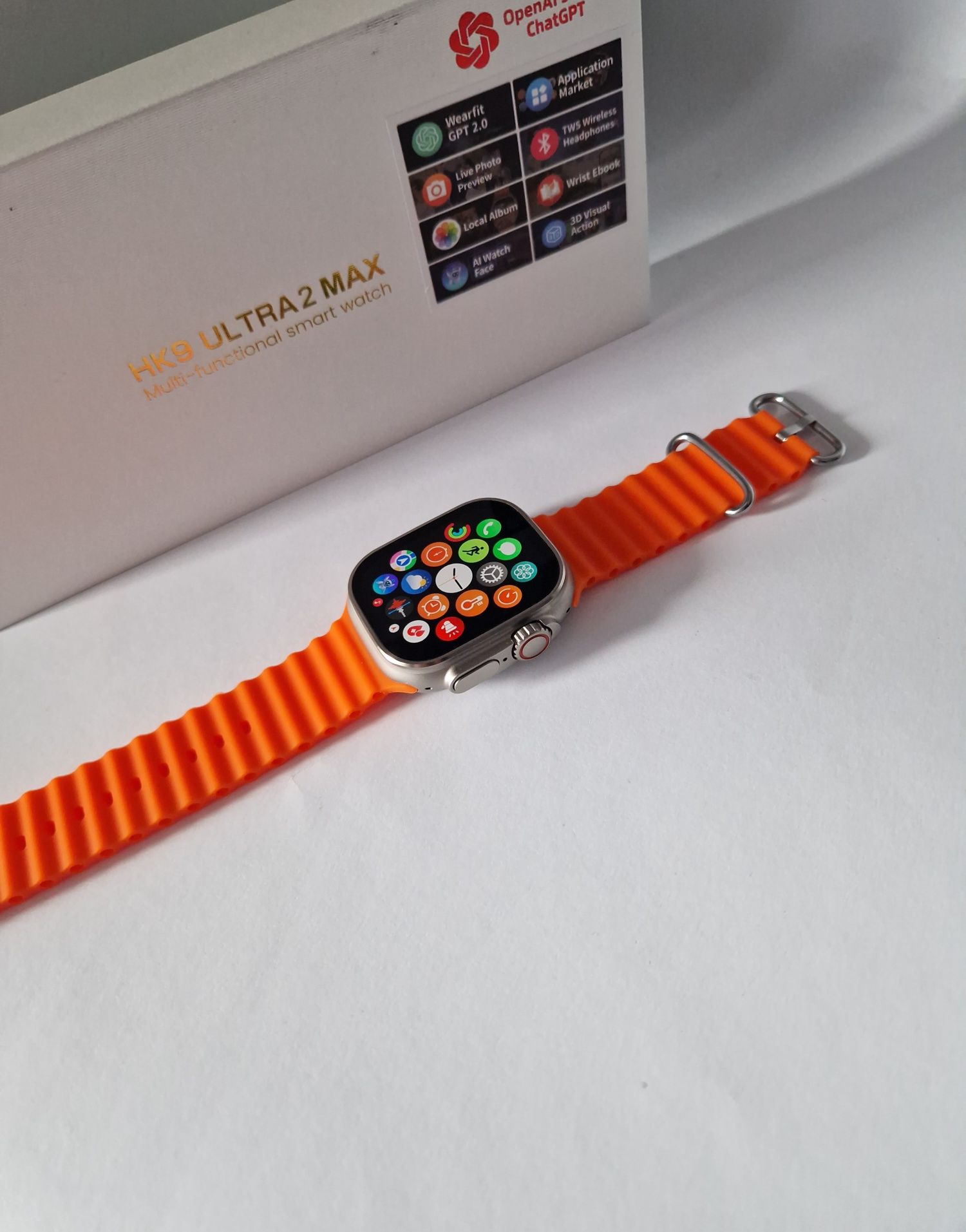 Smartwatch hk9 ultra 2 max nowy, komplet