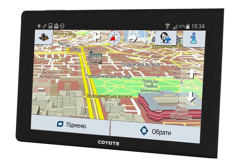 GPS-навігатор відеореєстратор Coyote 1090 DVR PRO 9 дюймів для TIR