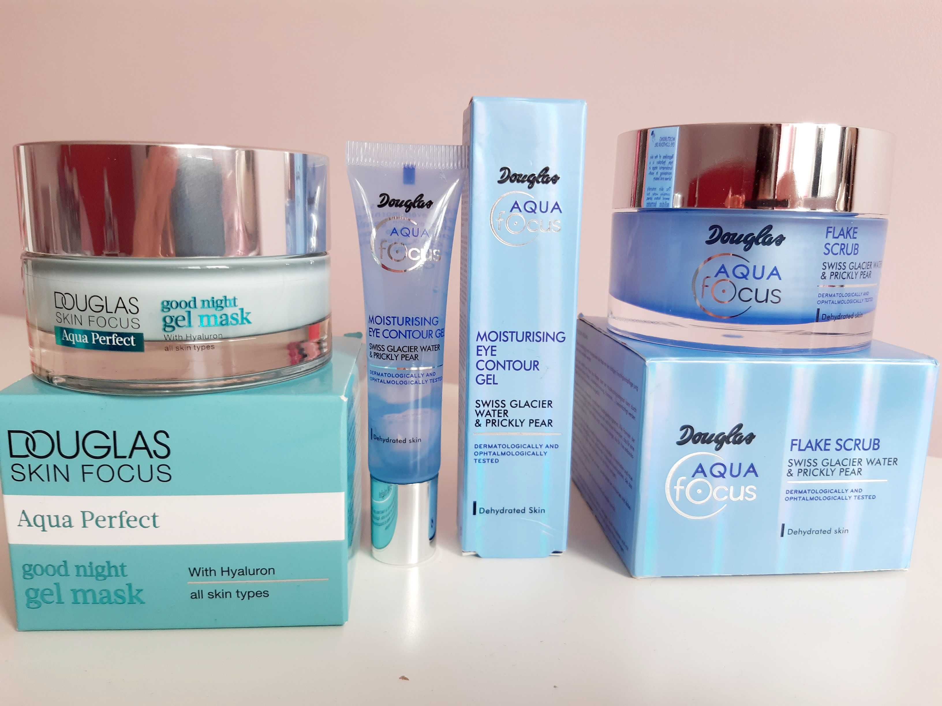 Douglas flake scrub, eye gel , skin focus nowe