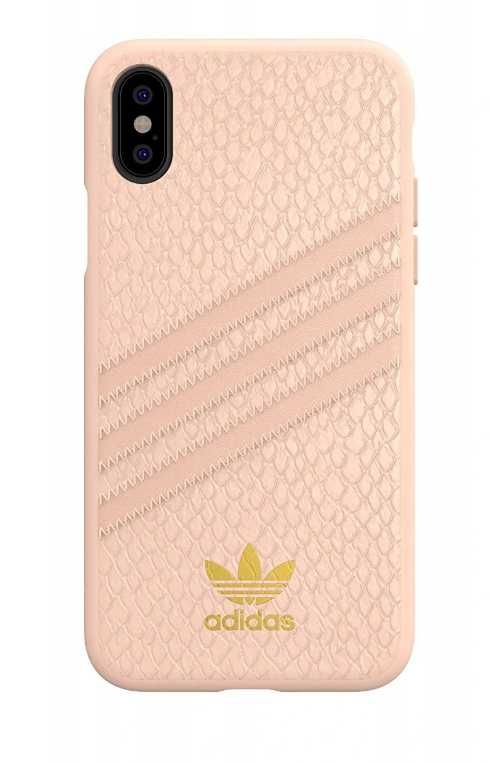 Adidas iPhone X XS etui pancerne case róż