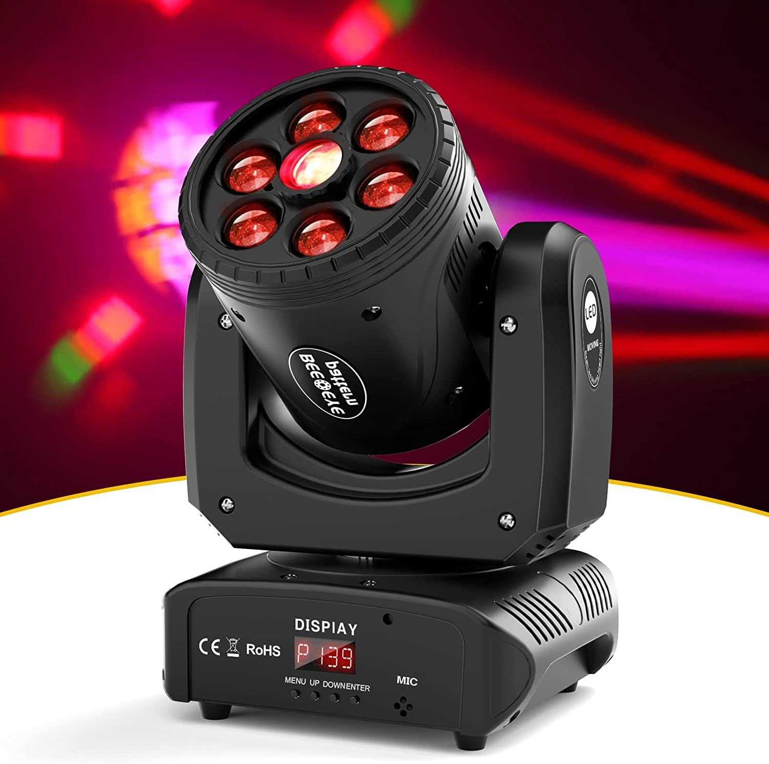 UKing 120W Oświetlenie sceniczne Disco, głowa led