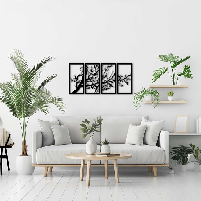 Модульна картина на стіну з дерева декор в кімнату Мовчазне Дерево