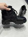Botki, Traperki skórzane / buty czarne r. 37 / buty wiosenne