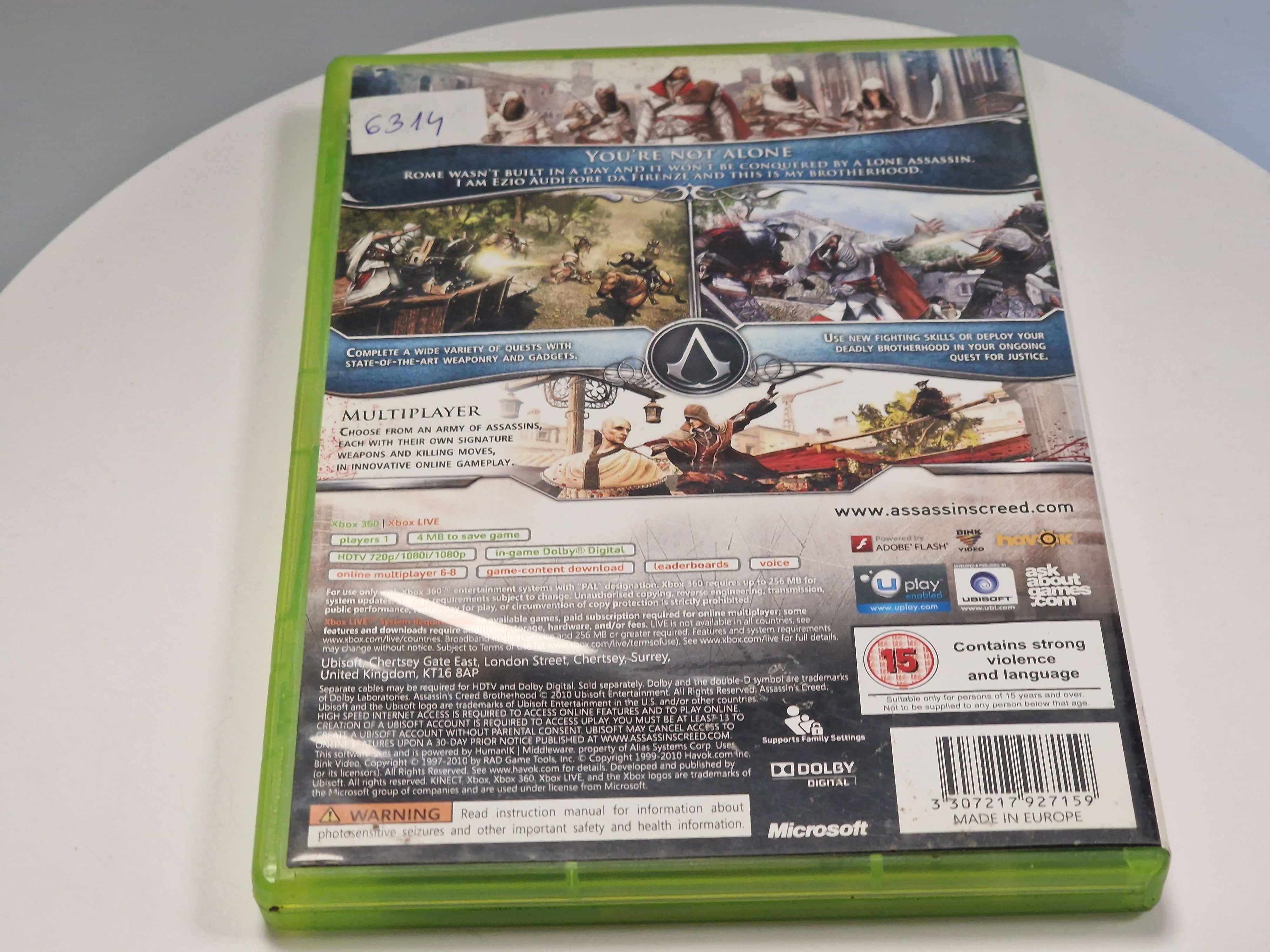 Assassins Creed Brotherhood Xbox 360 Sklep Zamiana