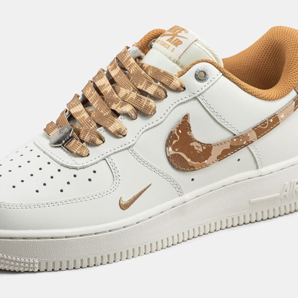 Кросівки Чоловічі Nike Air Force 1 x BAPE White Beige Premium