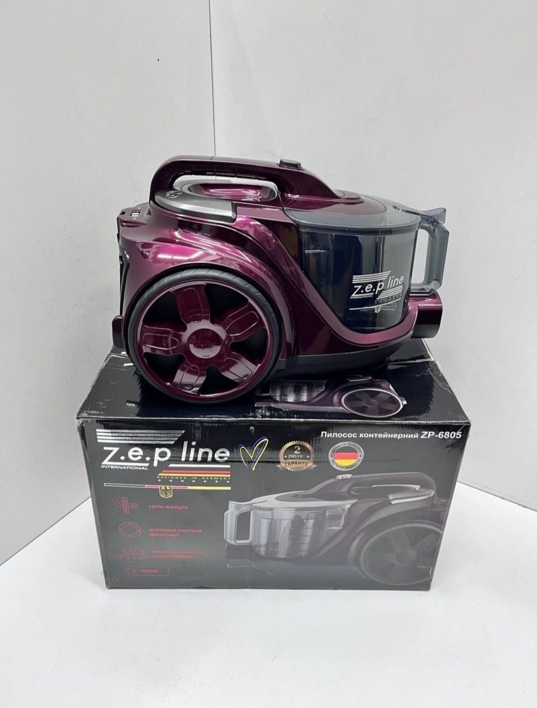 Пылесос ZepLain zp-6804 колбовый без мешка 4000вт