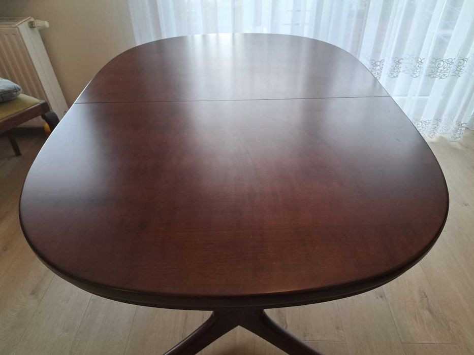 Drewniany stół rozkładany - 130x95 - dąb