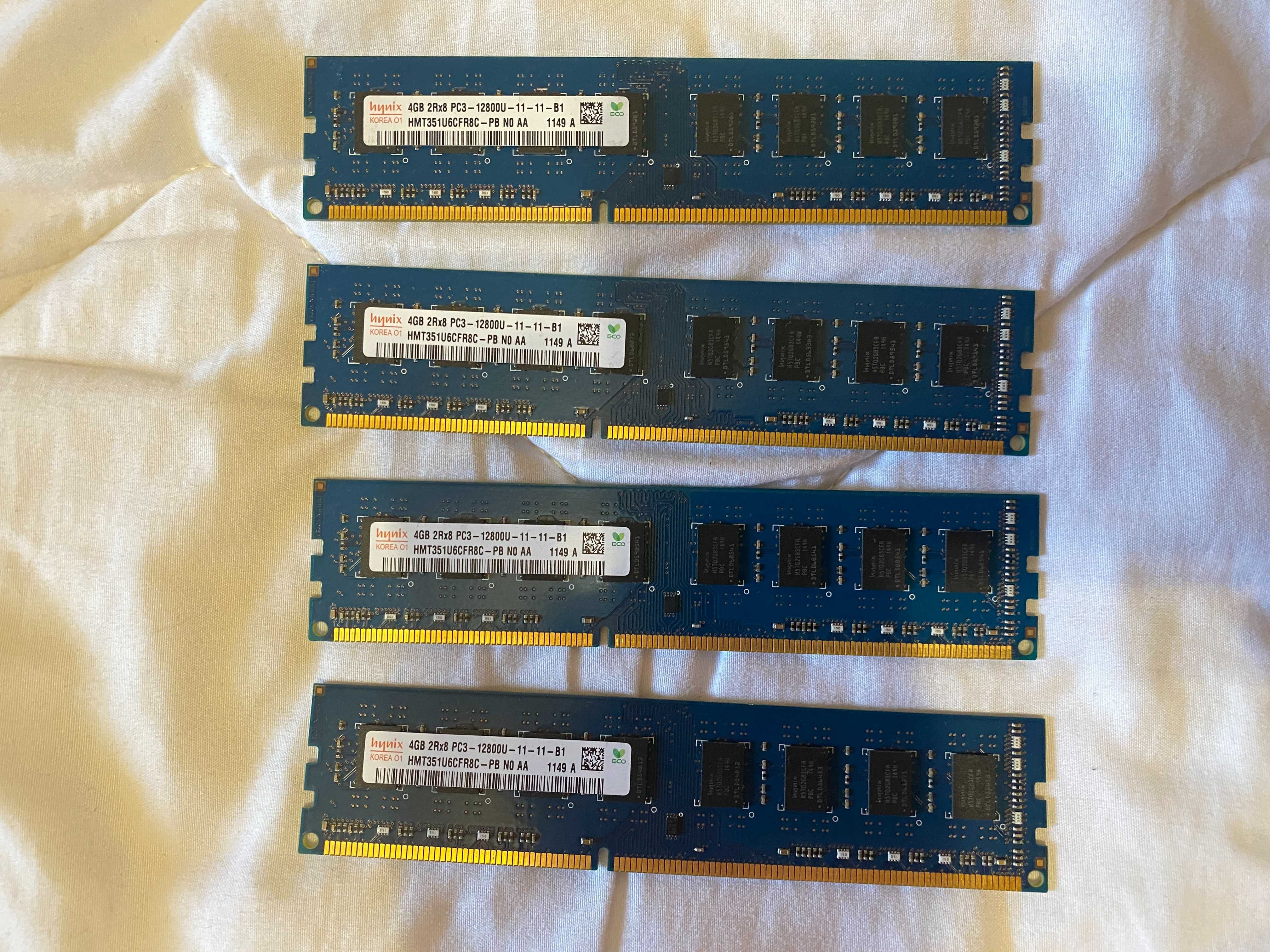 ОЗУ ПАМЯТЬ DDR3 16GB Hynix 4(планки)x16(Gb)