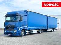 Mercedes-Benz ACTROS 1840 / ZESTAW TANDEM 120 M3 / DUŻA KABINA / 7,75 M + 7,75 M / SALON PL  pierwszy właściciel jumbo serwisowany