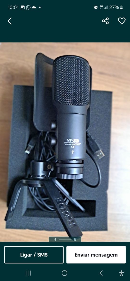 Microfone røde nt-usb
