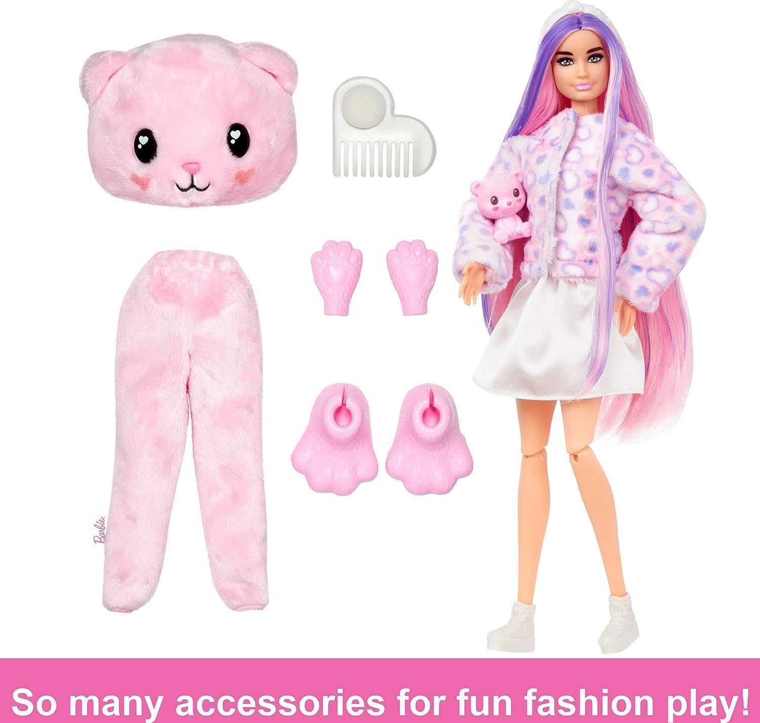 Лялька Barbie Cutie Reveal Teddy Bear Ведмедик Тедді HKR04