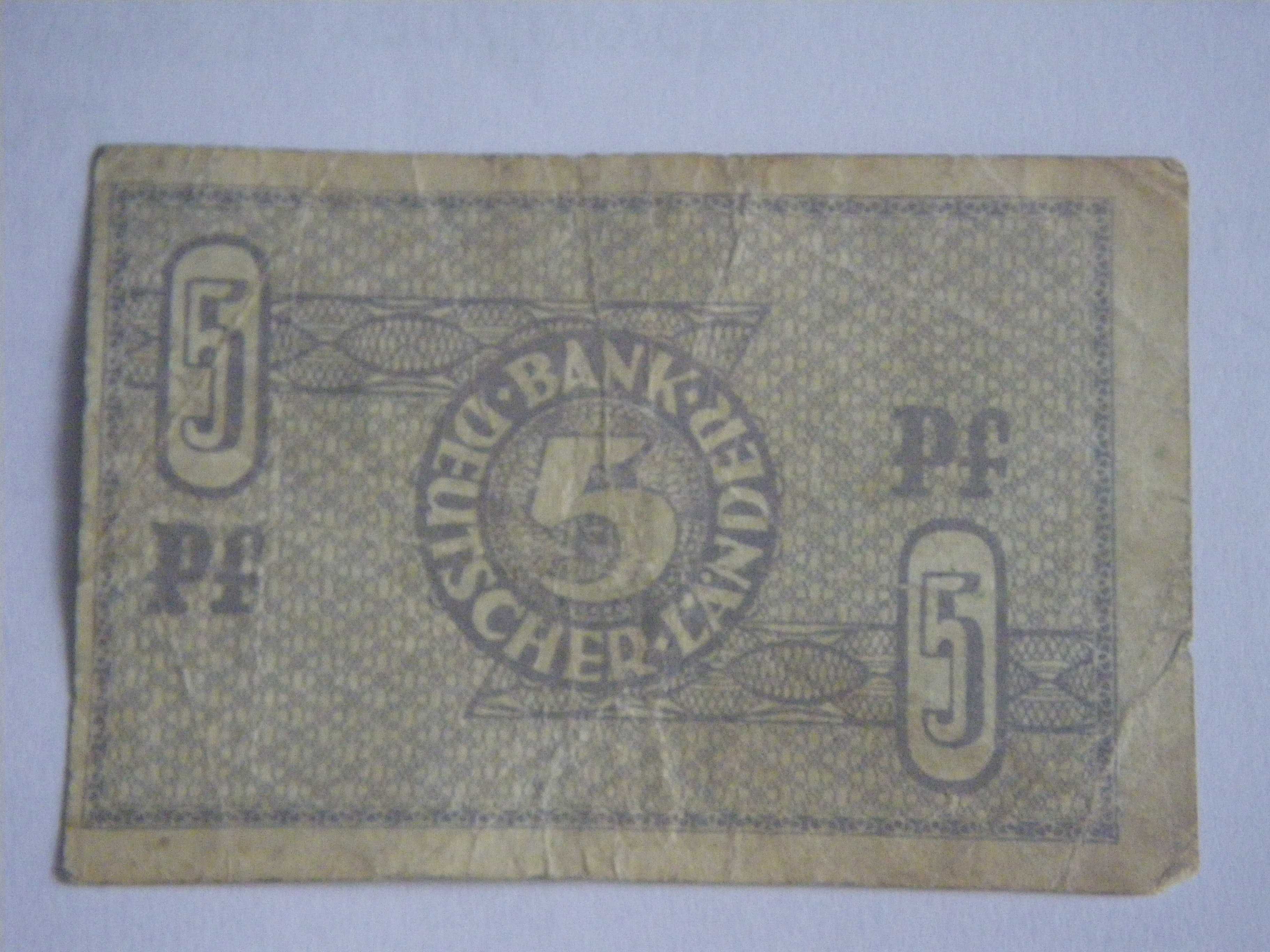 5 Pfenigów papierowych.