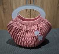 Torebka koszyk (kolor różany)