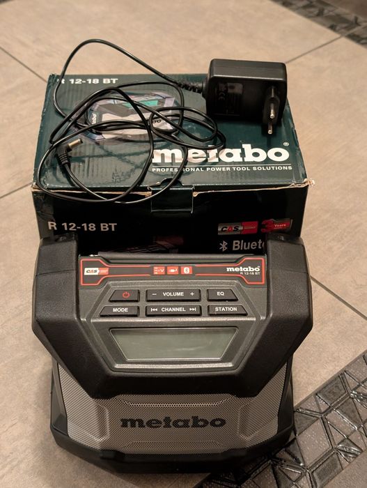 Radio Metabo budowlane z bluetooth